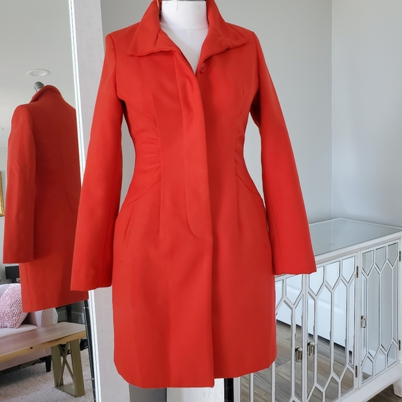 Orange Coat Size S - Picture 1 of 8